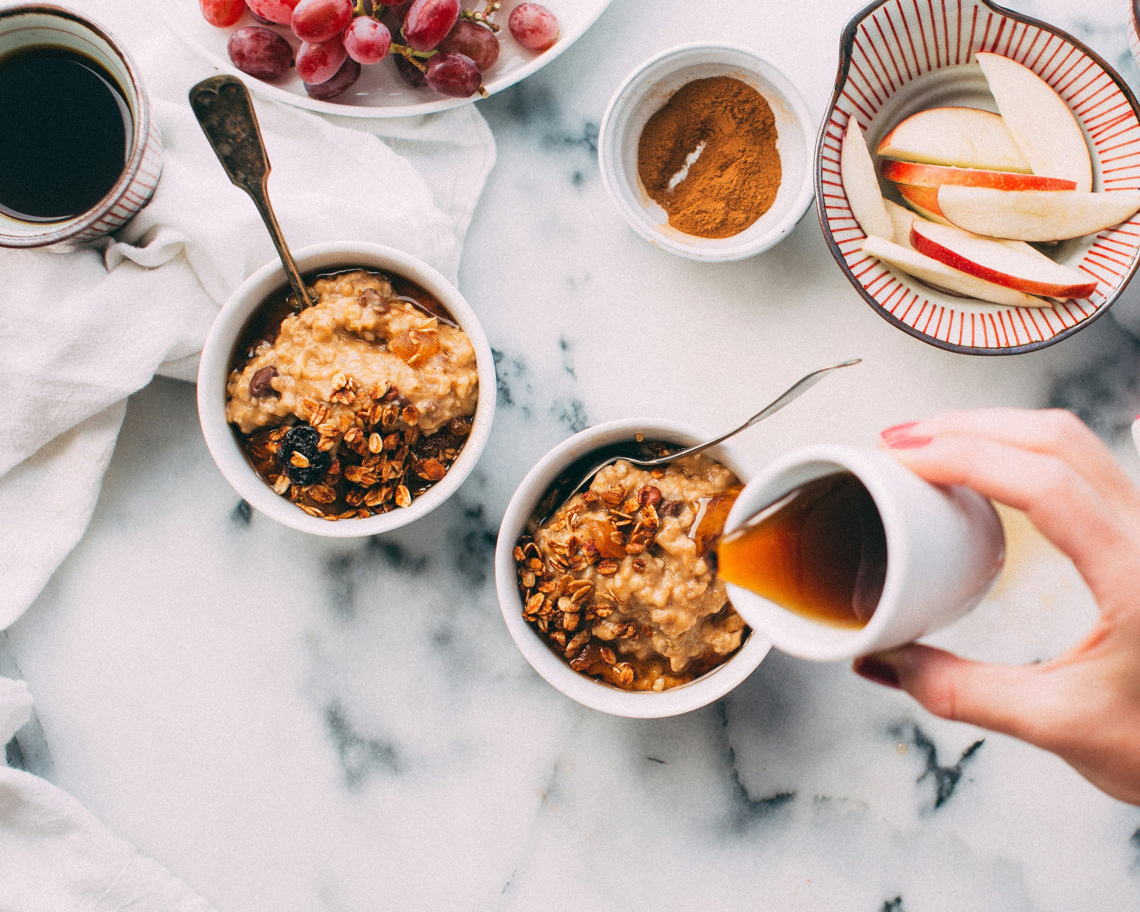 Rezept: Porridge mit karamellisierten Äpfel