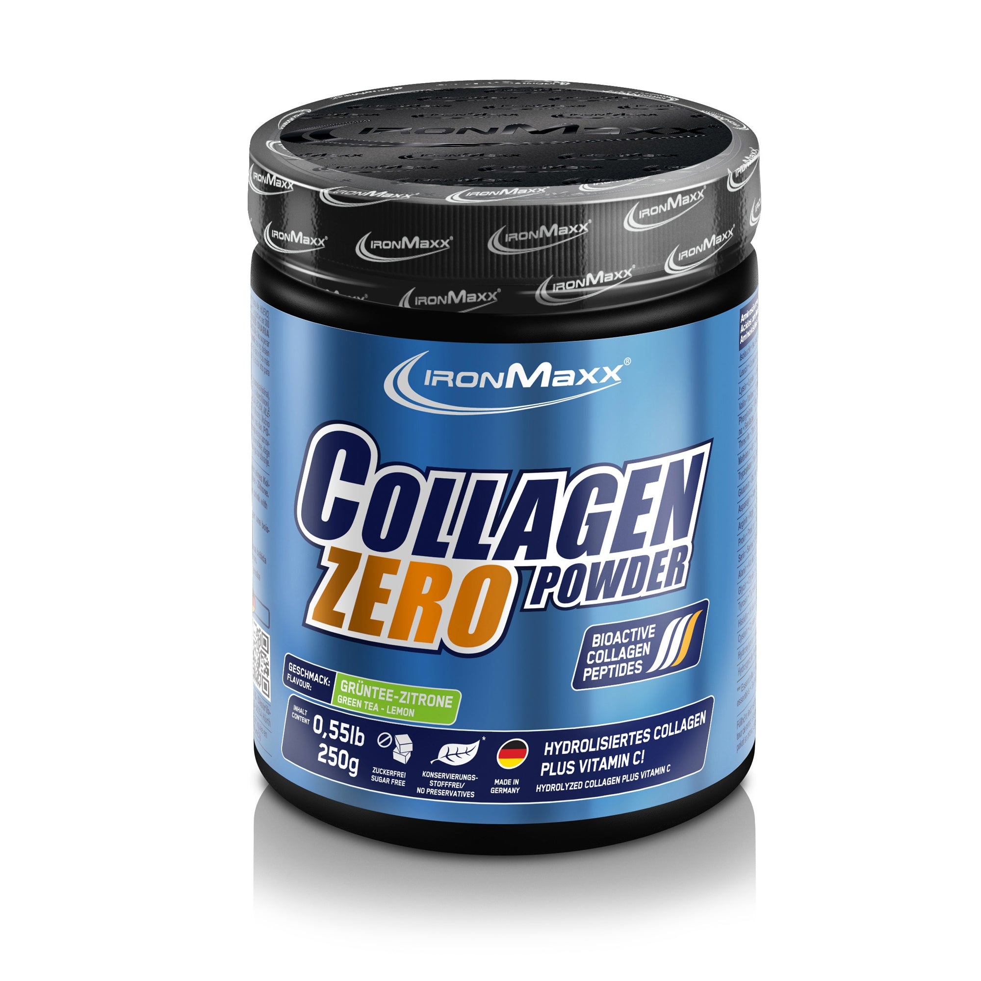 Ironmaxx Collagene in Polvere Zero Tè Verde Limone 250g
