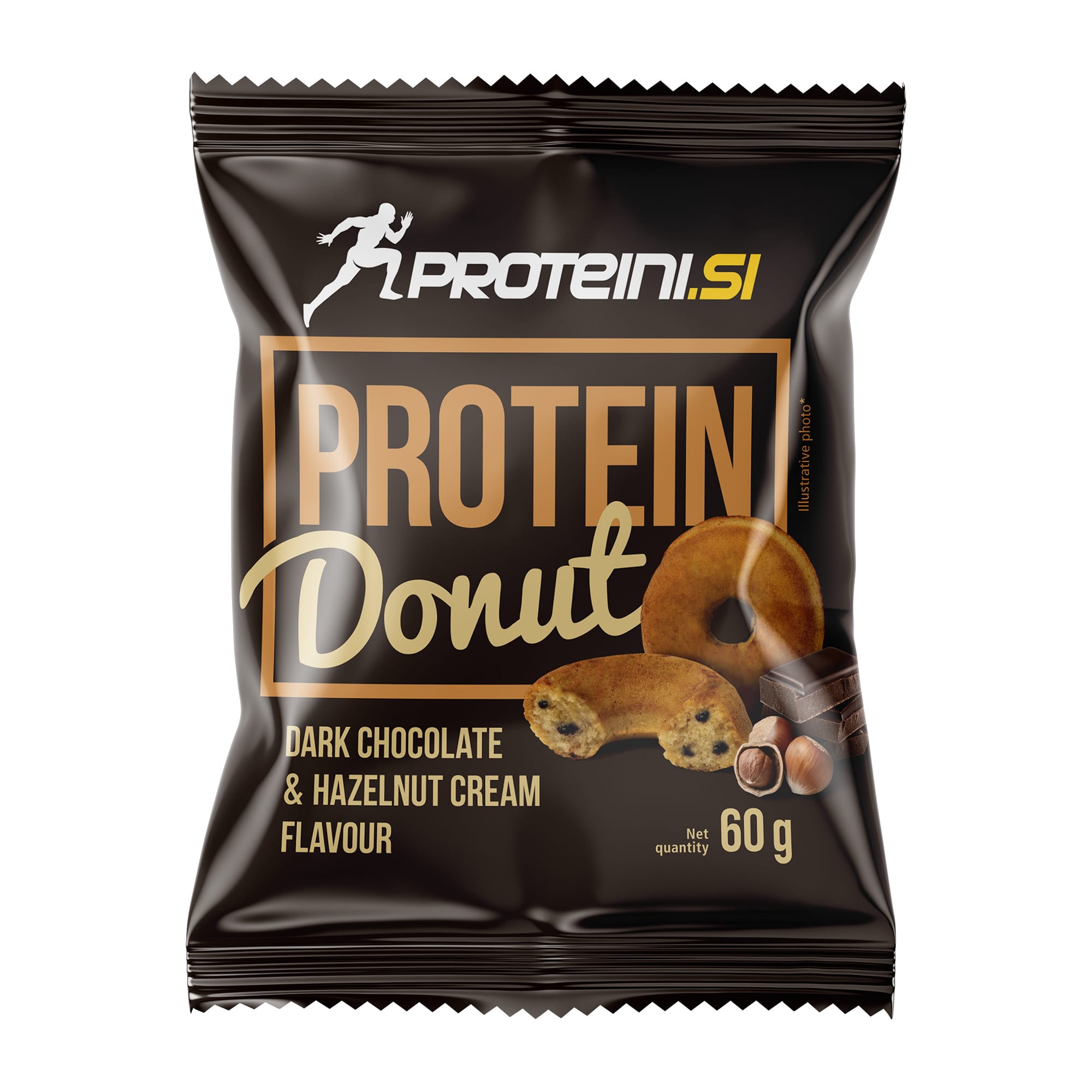 Protein Donut Dark Chocolate Hazelnut Cream 15x60g