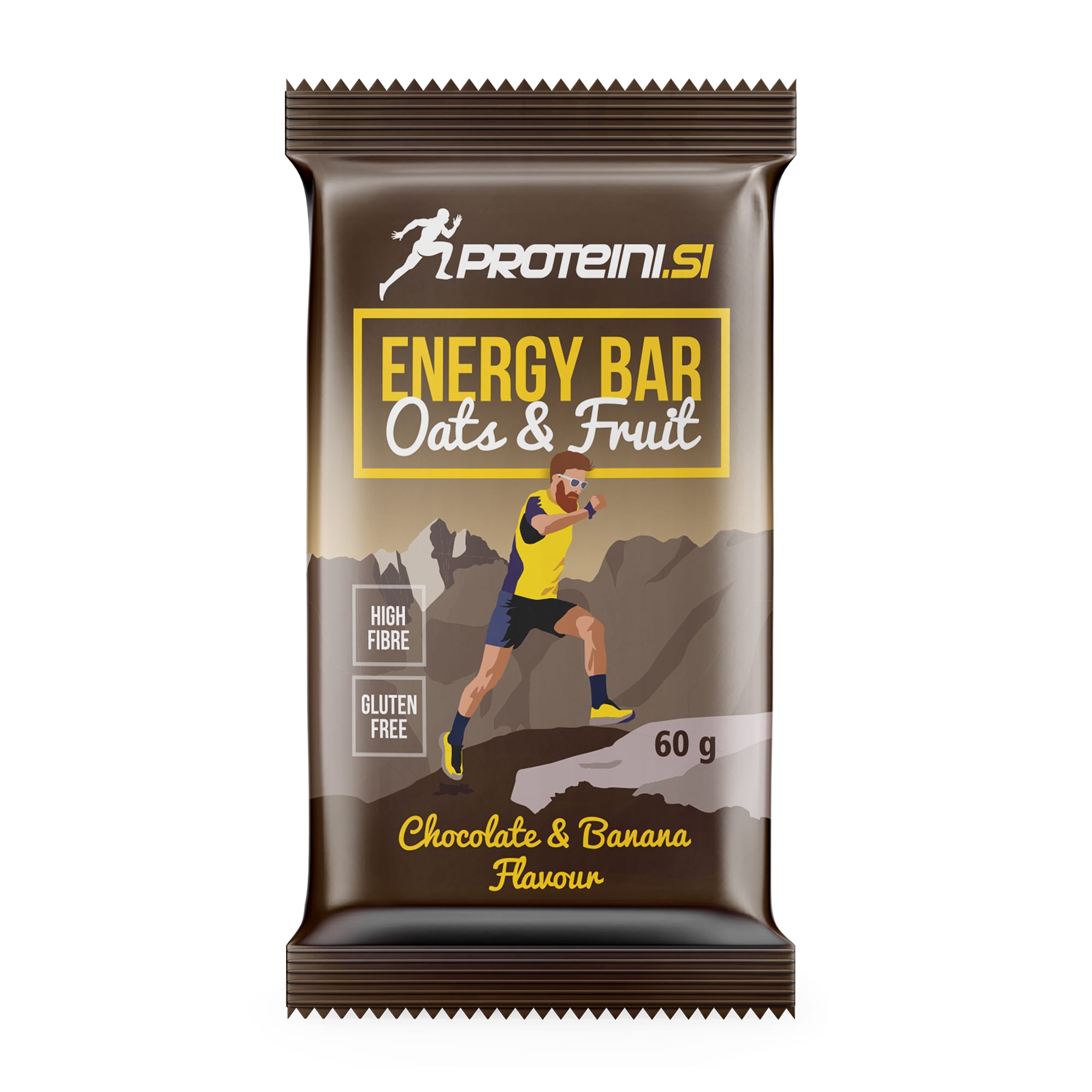 Proteini Energy Bar Chocolate Banana Milk Chocolate 60g